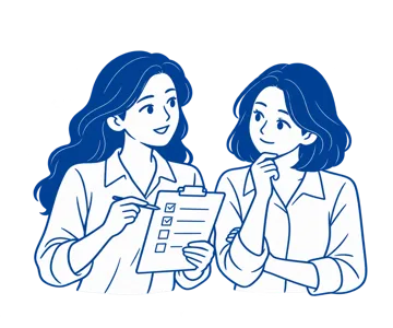 Approved illustration for Follow-up Check-in Checklist